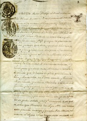 Promissory note on stamped paper