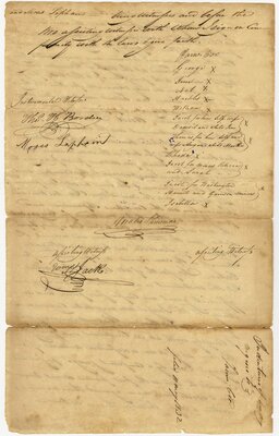 "Agreement to Indenture Eighteen Negroes", page 4