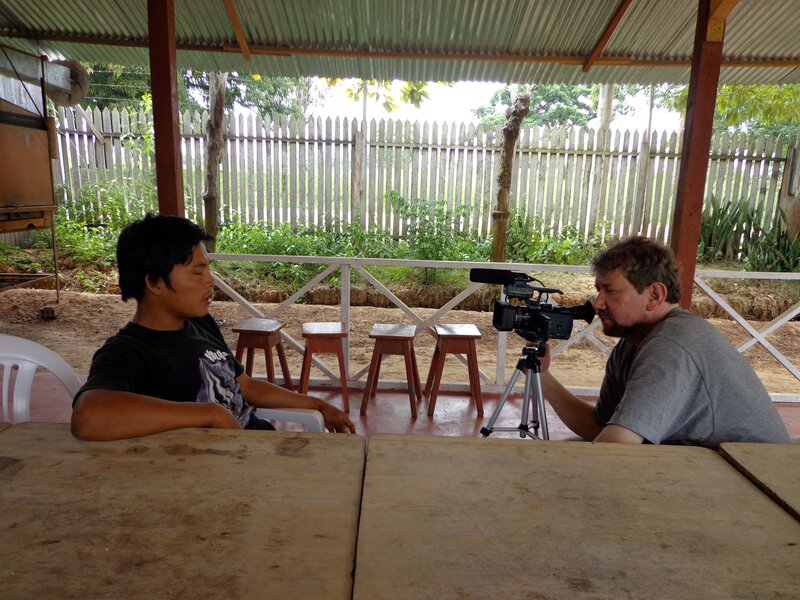Wilian Ochavano y Jose Antonio Mazzoti en una entrevista