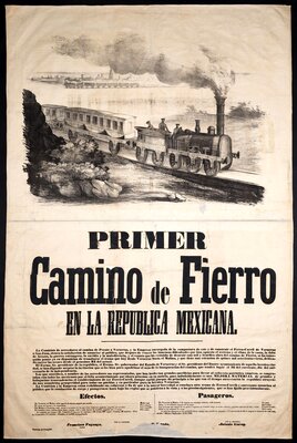 "Primer camino de fierro en la República Mexicana"