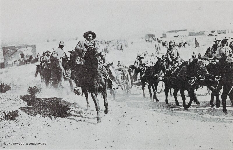 "General Villa and His Battery on One of His Daring Raids"
