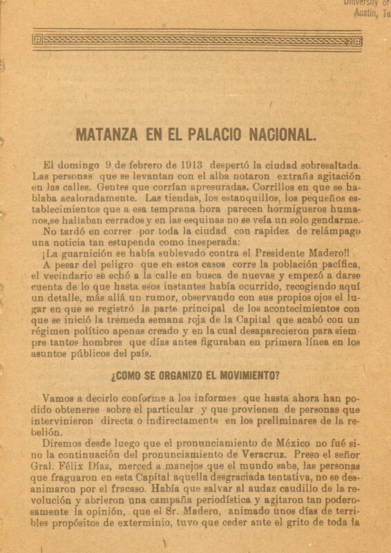 "Matanza en el Palacio Nacional"