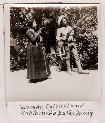 "Woman Colonel and Captain—Zapata's Army"