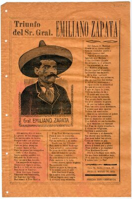 "Triunfo del Señor General Emiliano Zapata"