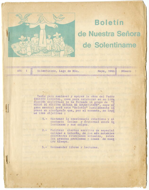 "Boletín de Nuestra Señora de Solentiname"