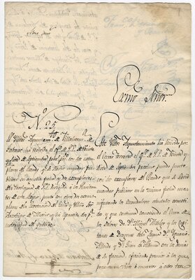 Letter regarding local measures against Miguel Hidalgo, page 1