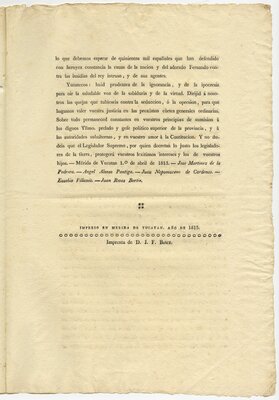 "Proclama. Los Diputados de Cortes por la provincia de Yucatán a sus habitantes yucatecos", página 3