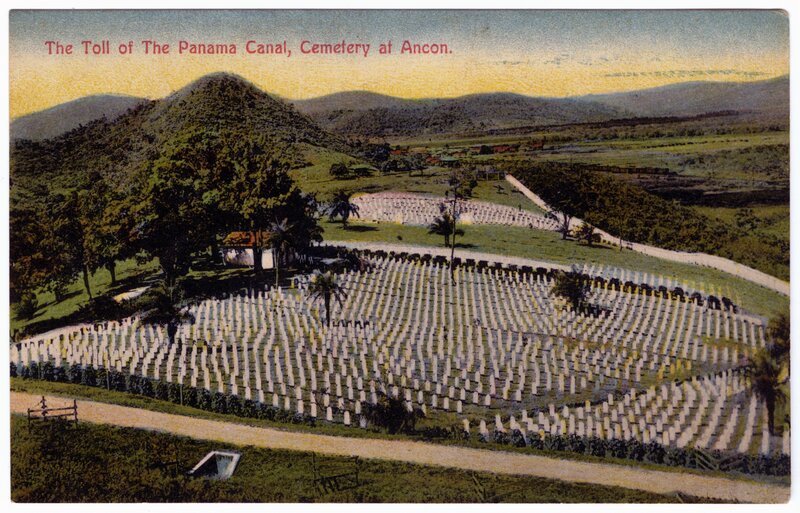 "The Toll of The Panama Canal, Cemetery at Ancon"