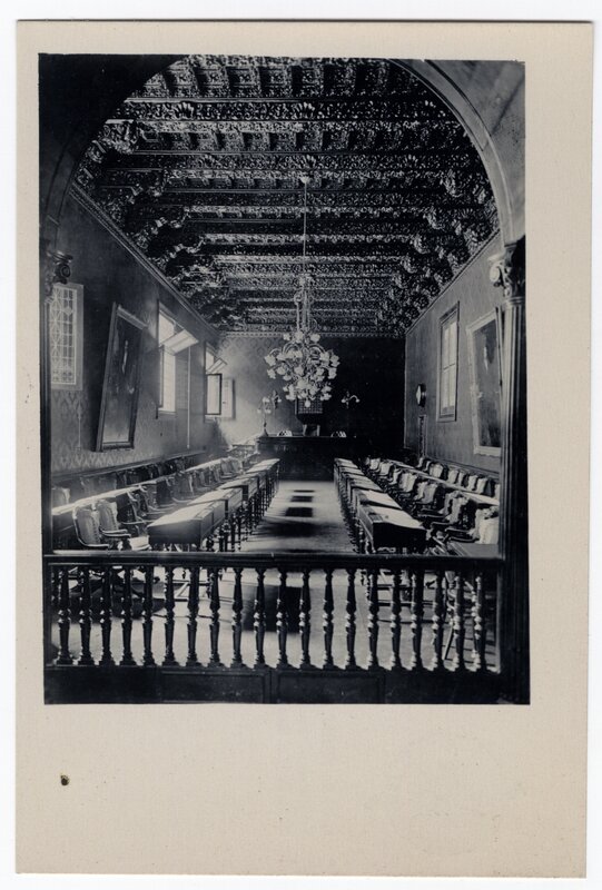 “Interior of the Tribunal Chamber of the Spanish inquisition in the Senate Building”